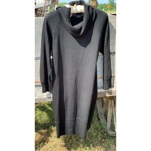 Black Turtleneck Sweater Dress -